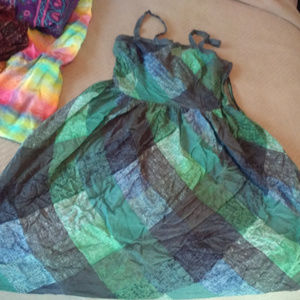 sundress cotton side zip